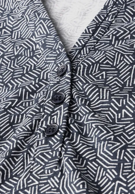 Shirt im Tunika-Look universal blue