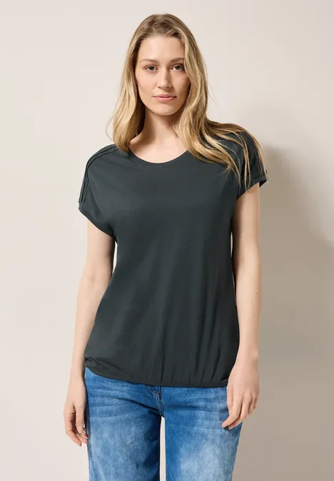 Shirt in Unifarbe slate khaki