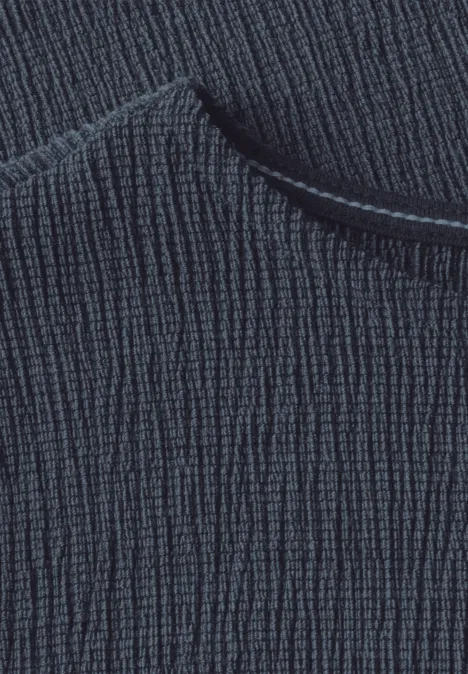 Strukturshirt rain blue