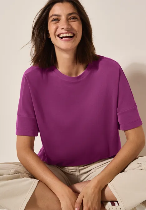 Softes T-Shirt anemone pink