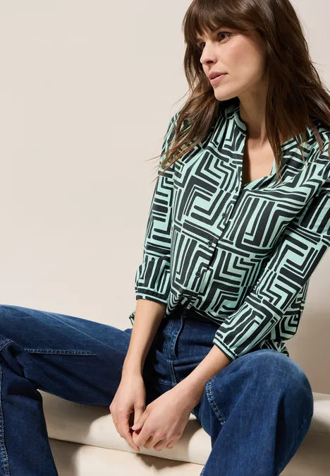 Shirt im Tunika-Look slate khaki