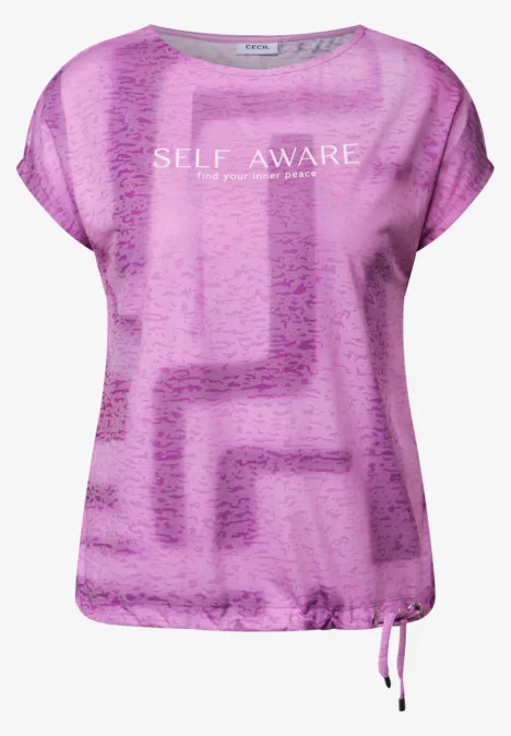Shirt in Ausbrenner-Optik anemone pink