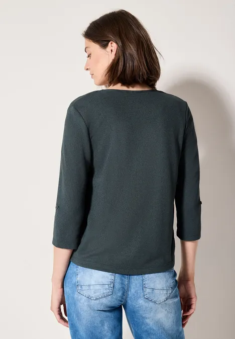 Offene Strukturjacke slate khaki