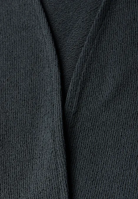 Offene Strukturjacke slate khaki