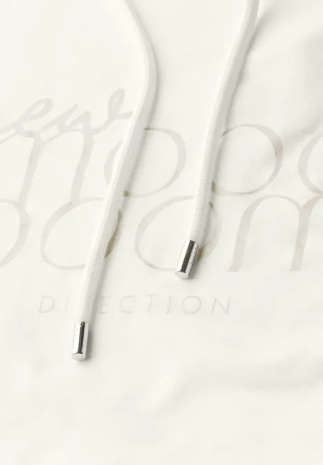 T-Shirt mit Kapuze vanilla white