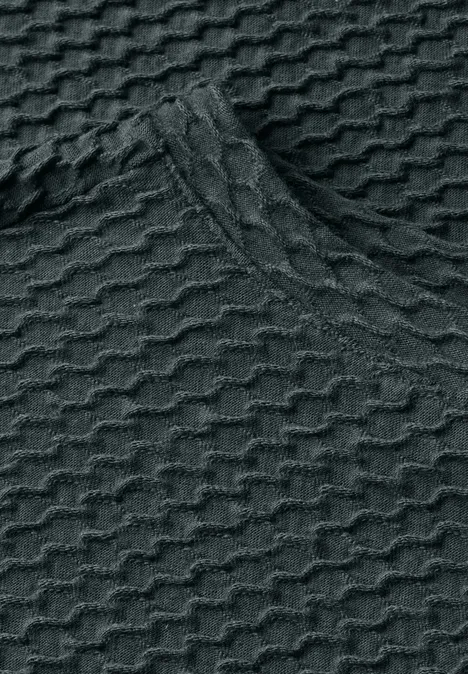 T-Shirt mit Struktur slate khaki