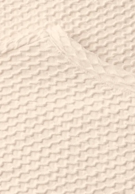 T-Shirt mit Struktur light beige