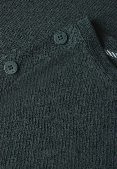 Strukturshirt mit Knöpfen slate khaki