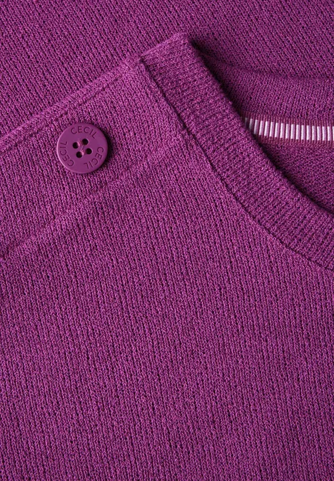 Strukturshirt mit Knöpfen anemone pink