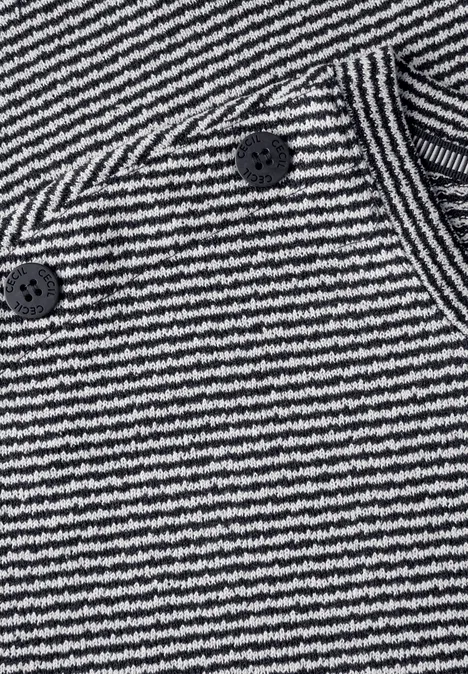 Gestreiftes Strukturshirt universal blue