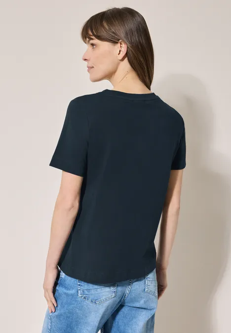 Shirt mit Artwork universal blue
