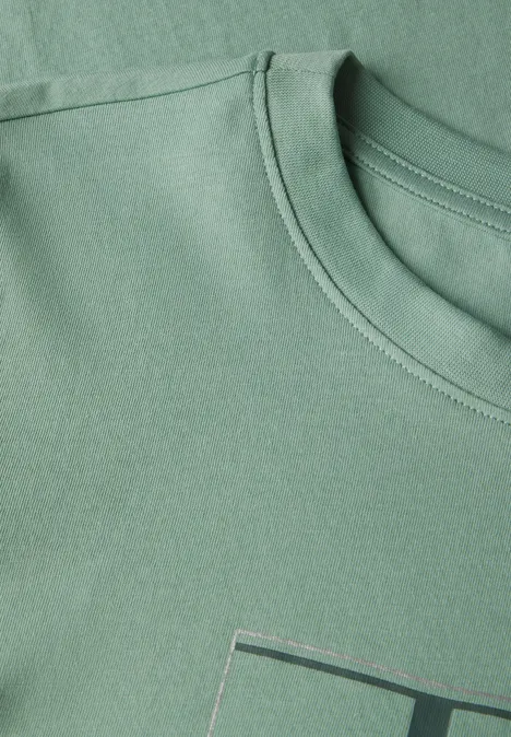 Shirt mit Artwork matcha green