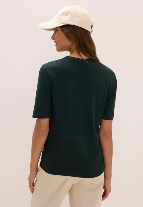 T-shirt au look tunique ink green