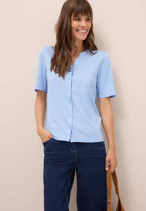 T-Shirt im Tunika-Look light sky blue