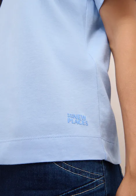 T-shirt au look tunique light sky blue
