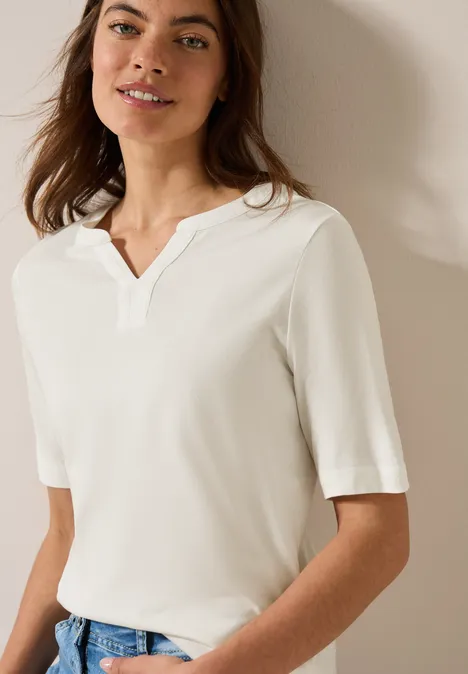 Shirt im Tunika-Look vanilla white