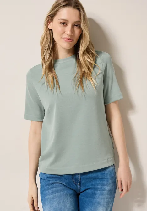 Gestreiftes Shirt matcha green