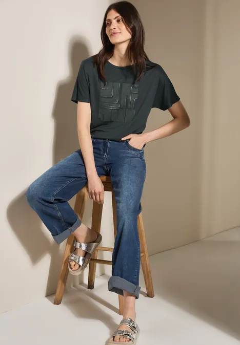 Shirt in Leinen-Optik slate khaki