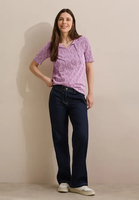 Shirt im Tunika-Look anemone pink