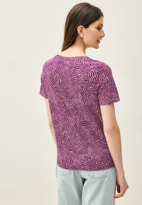 Print-Shirt im Tunika-Look cherry blossom pink