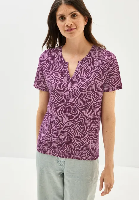 Print-Shirt im Tunika-Look cherry blossom pink