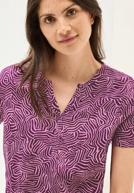 Print-Shirt im Tunika-Look cherry blossom pink