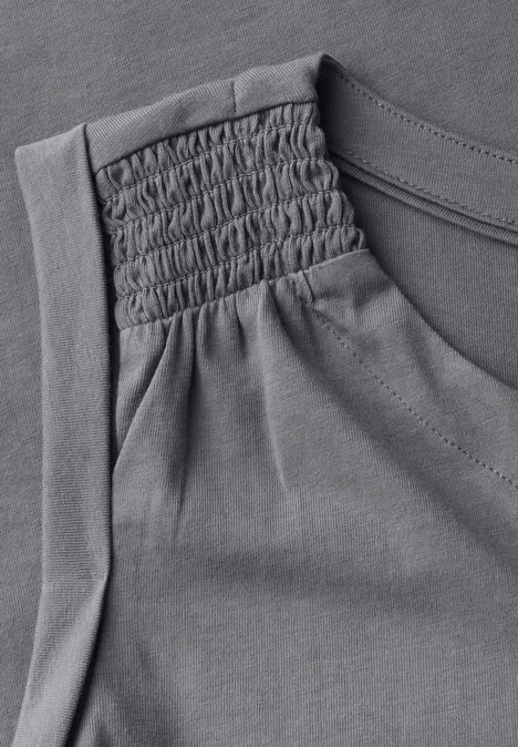 Top in Unifarbe graphite light grey