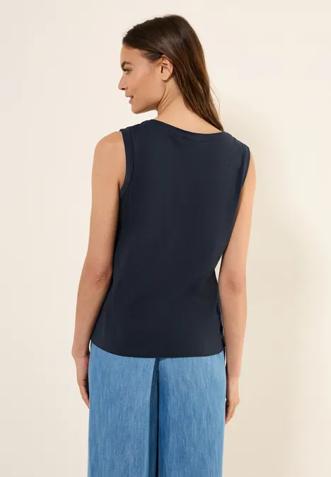 Top in Unifarbe universal blue