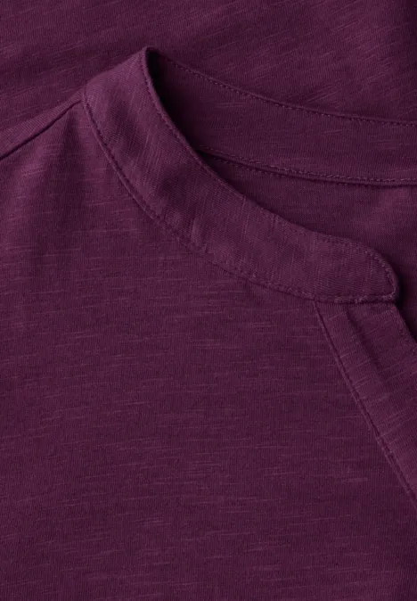 T-Shirt im Tunika-Look deep berry