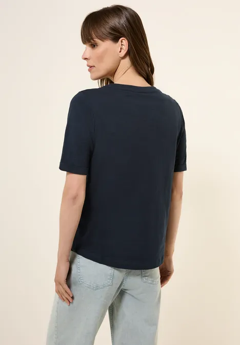 T-Shirt im Tunika-Look universal blue