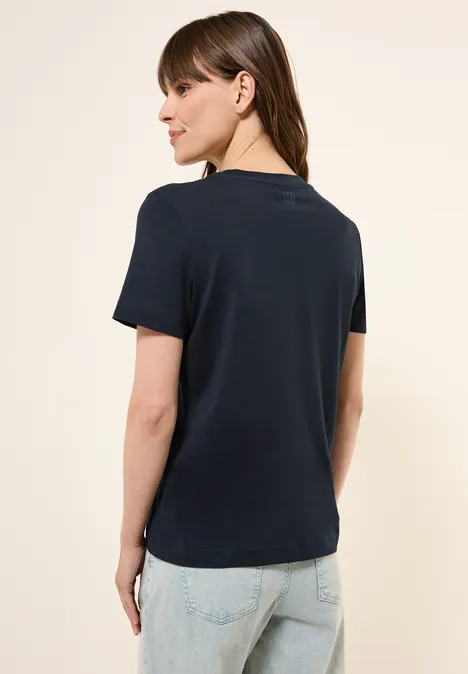 T-Shirt mit Frontprint universal blue