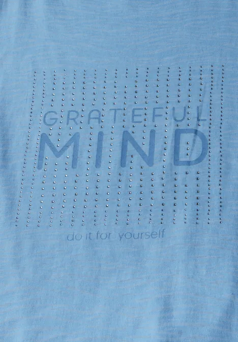 Shirt im Ausbrenner-Look fresh light blue
