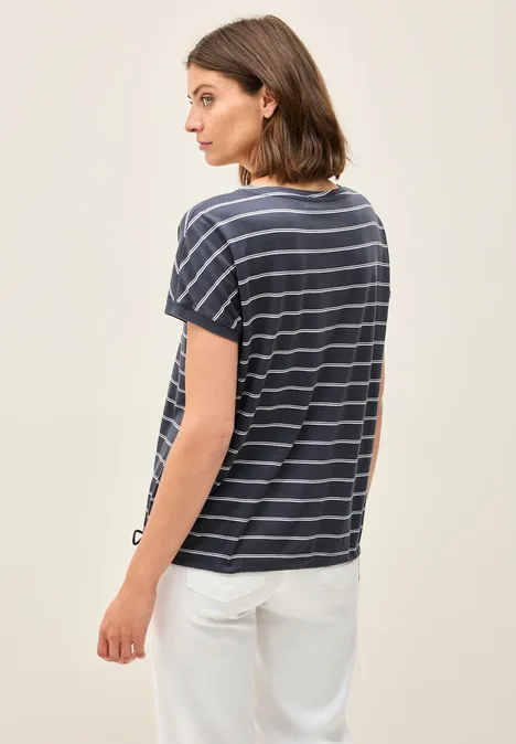 Softes T-Shirt mit Streifen volcanic grey