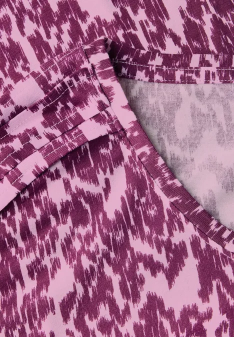 T-Shirt mit Minimal Print cherry blossom pink