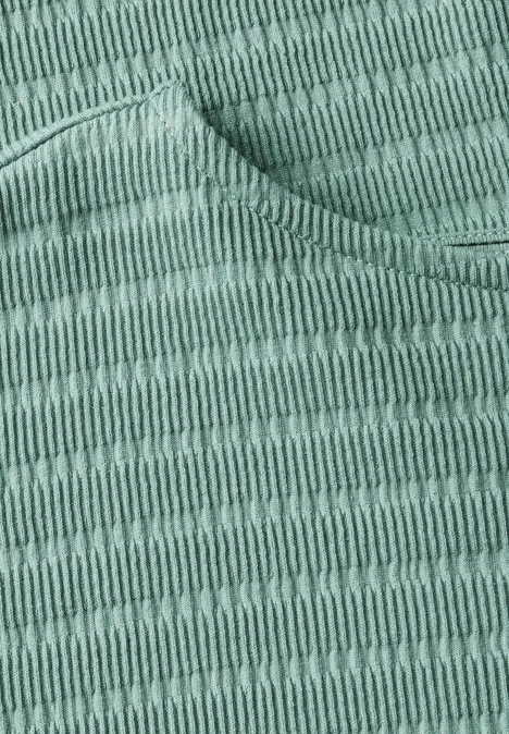 T-Shirt in Smok-Optik matcha green