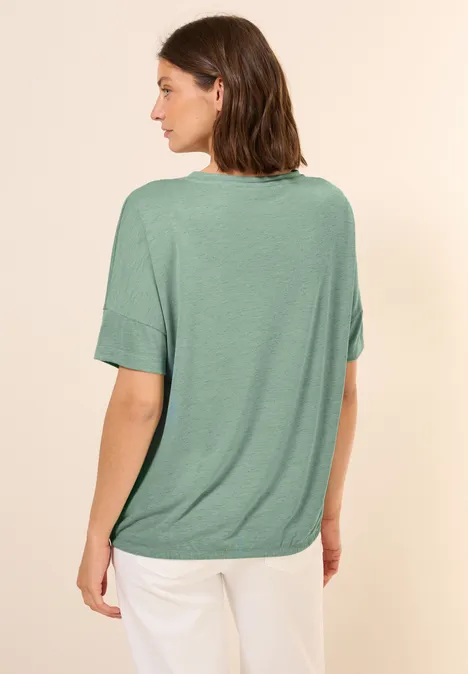 Shirt mit Dekosteinen matcha green
