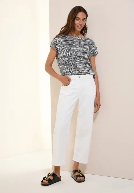 Shirt mit Minimal Print volcanic grey