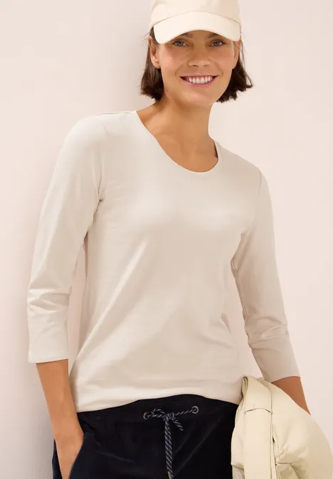 Basic Shirt oat milk beige