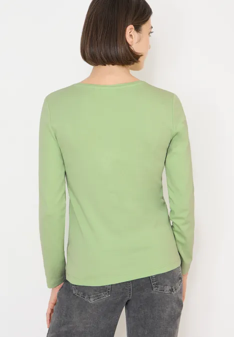 T-shirt à manches longues avec col en V null