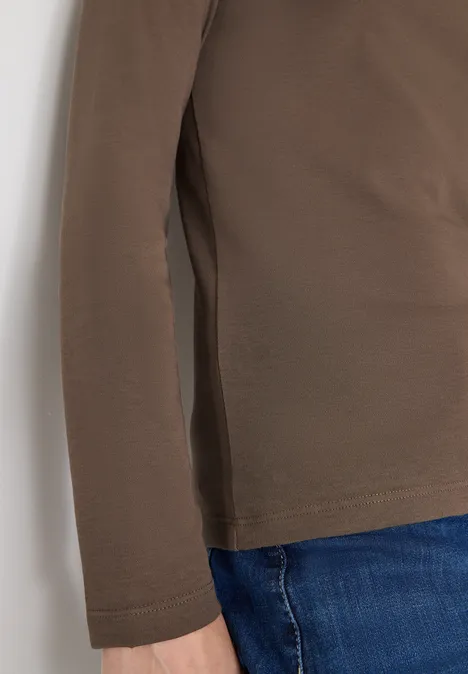 T-shirt à manches longues avec col en V null