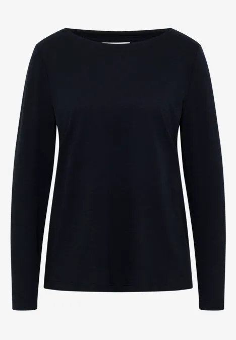 Basic shirt met lange mouwen urban dark blue