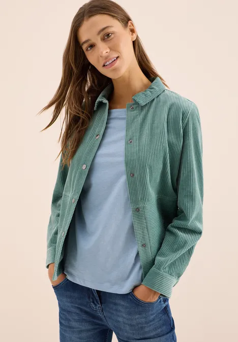 Basic shirt met lange mouwen mountain blue