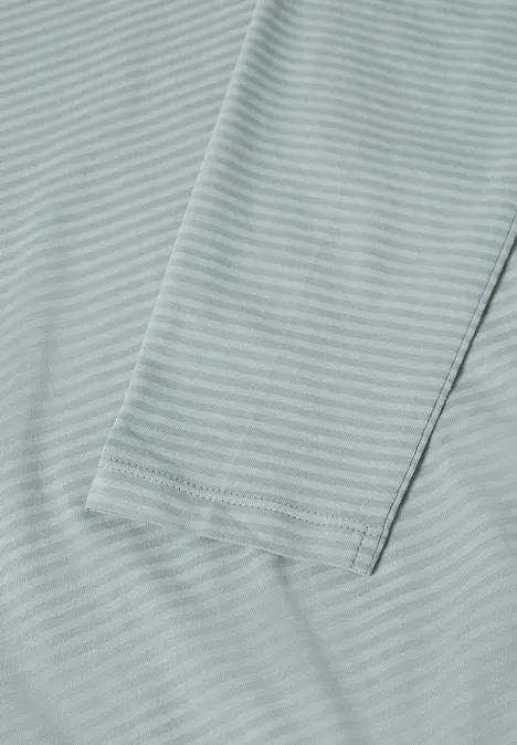 Shirt mit tonalen Streifen light mint blue