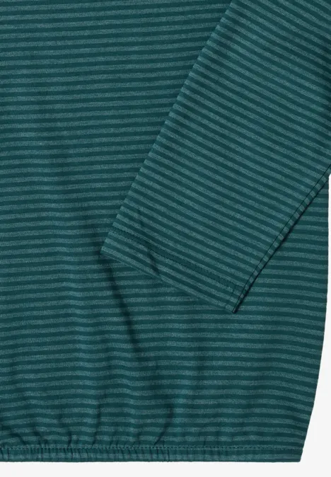 Shirt mit tonalen Streifen dark sea green