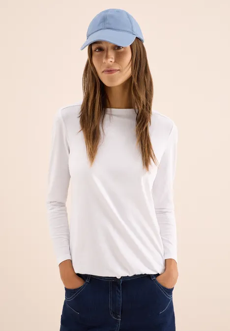 Shirt in effen kleur White