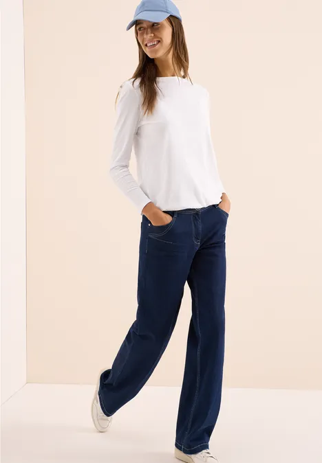 Shirt in Unifarbe White