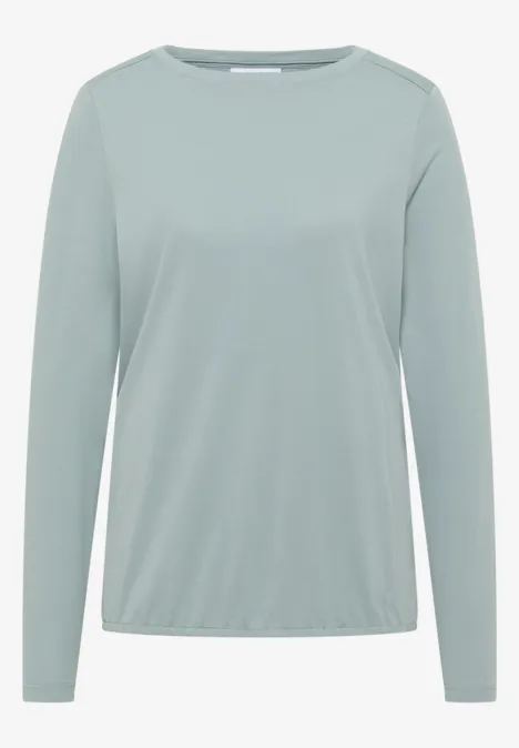Shirt in Unifarbe light mint blue