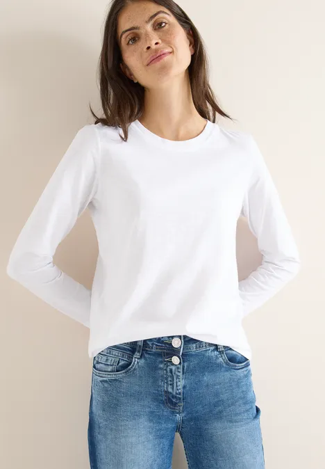 Basic Rundhalsshirt White