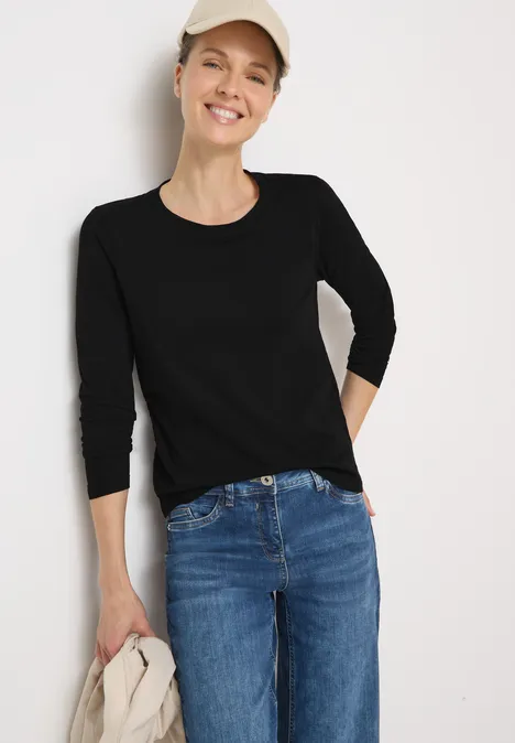 Basic Rundhalsshirt Black