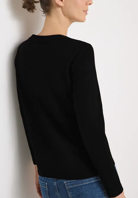 Basic Rundhalsshirt Black